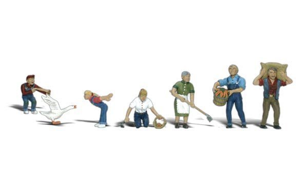 Woodland Scenics 1857 HO Farm People (7 Pieces) - House of Trains