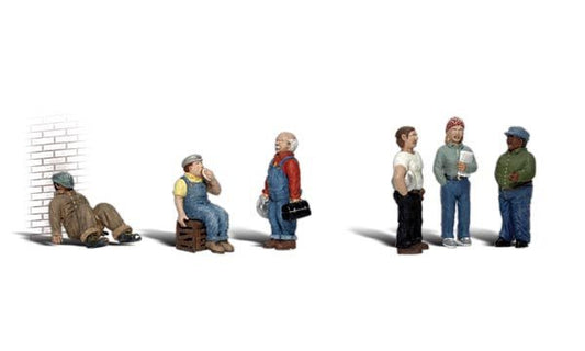 Woodland Scenics 1867 HO Factory Workers (7 Pieces) - House of Trains