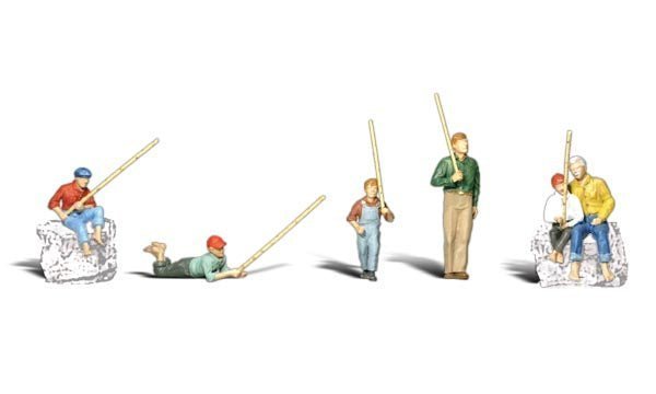 Woodland Scenics 1878 HO Gone Fishing (5 Pieces) - House of Trains