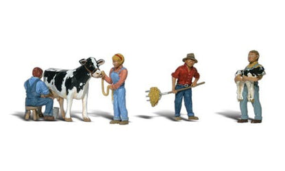 Woodland Scenics 1887 HO, Dairy Farmers, 6 Pieces - House of Trains