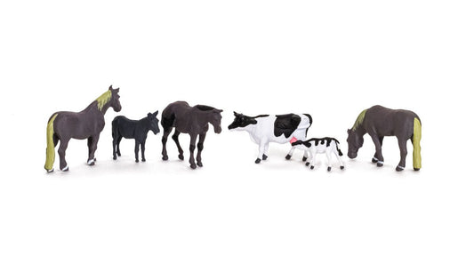 Woodland Scenics 1888 HO, Farm Animals, 6 pieces - House of Trains