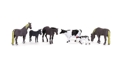 Woodland Scenics 1888 HO, Farm Animals, 6 pieces - House of Trains
