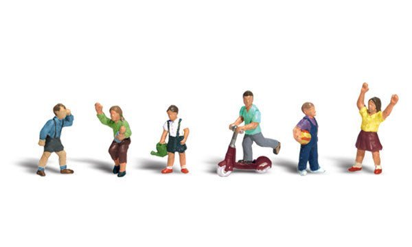 Woodland Scenics 1891 HO, Children, 6 Pieces - House of Trains