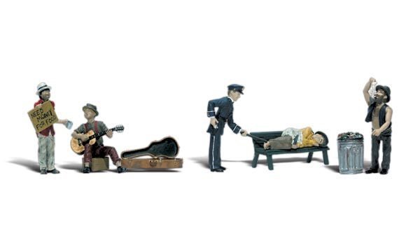Woodland Scenics 1916 HO, Park Bums, (9 Pieces) - House of Trains