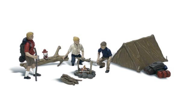 Woodland Scenics 1917 HO, Campers, (8 Pieces) - House of Trains