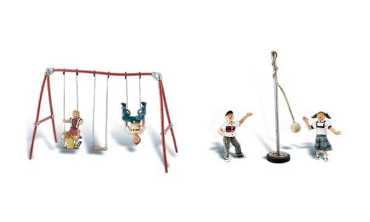 Woodland Scenics 1943 HO, Playground Fun, 6? Pieces - House of Trains