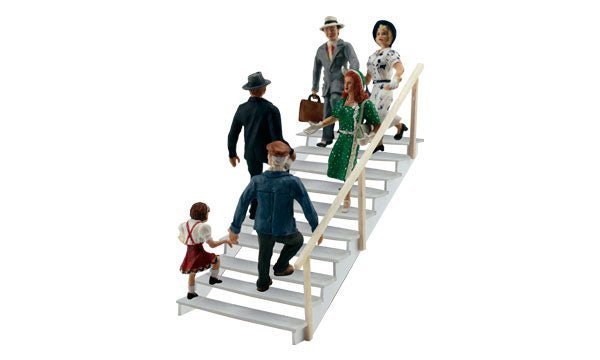 Woodland Scenics 1954 HO Talking the Stairs (8 Pieces) - House of Trains