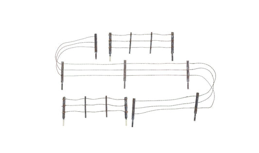 Woodland Scenics 2980 HO, Barbed Wire Fence, 26.5 inches - House of Trains