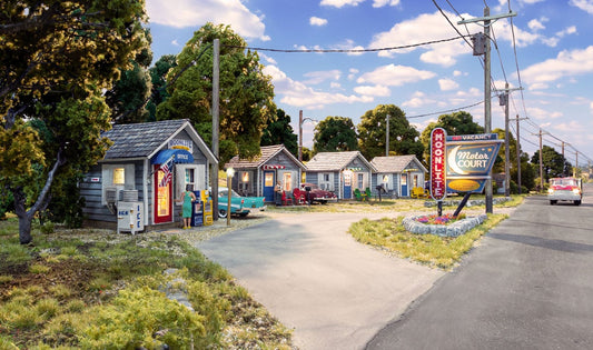 Woodland Scenics 5073 HO, Moonlite Motor Court - House of Trains