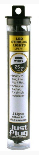 Woodland Scenics 5741 Just Plug Lighting System, LED Stick - on Lights, Cool White - House of Trains