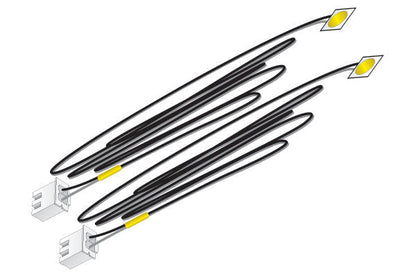 Woodland Scenics 5742, Just Plug Lighting System, LED Stick-On Lights, Yellow 30mA, 2 Lights - House of Trains