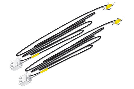 Woodland Scenics 5742, Just Plug Lighting System, LED Stick - On Lights, Yellow 30mA, 2 Lights - House of Trains