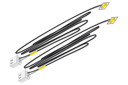 Woodland Scenics 5742, Just Plug Lighting System, LED Stick-On Lights, Yellow 30mA, 2 Lights - House of Trains
