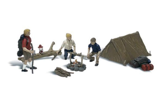 Woodland Scenics A2199 N Campers, Tent, 8 Pieces tent included - House of Trains