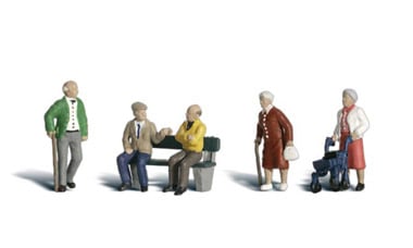 Woodland Scenics A2201 N, Senior Citizens, 6 Pieces - House of Trains