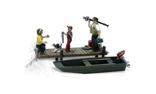 Woodland Scenics A2203 N, Family Fishing, 5 Pieces - House of Trains