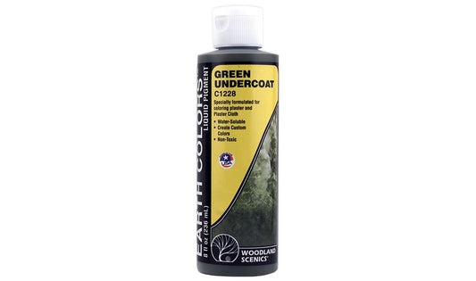 Woodland Scenics C1228 Green Undercoat, 8 ounce - House of Trains