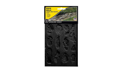 Woodland Scenics C1246 Rock Mold, Creek Bed Rocks - House of Trains