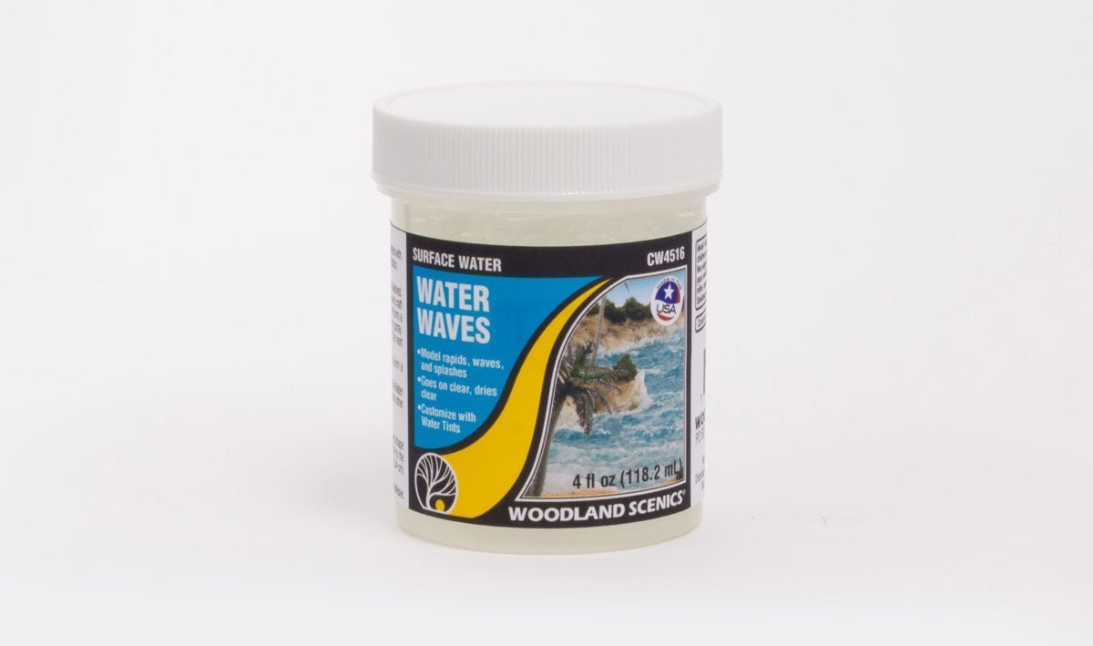 Woodland Scenics CW4516, Surface Water, Water Waves, 4fl oz - House of Trains