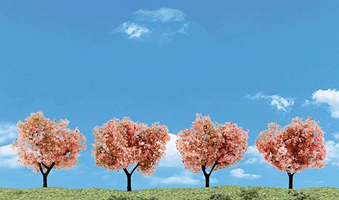 Woodland Scenics TR3593 Flowering Trees, Pink, 2" - 3" - House of Trains