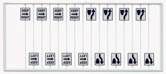 Tichy Train Group 8263 HO Misc Road Signs #2 (16 Pieces)