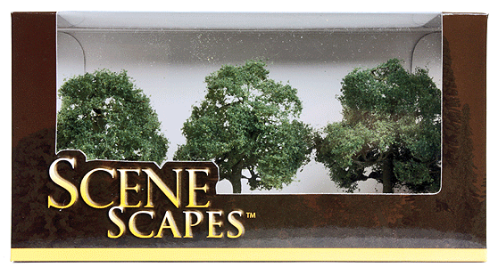 Bachmann Scene Scapes 32013, Maple Trees, 3" to 3.5", 3 Trees