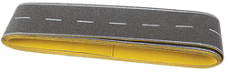 Busch 7087 N Flexible Asphalt Highway, White Dotted Center Line (2m x 40mm x 0.6mm)