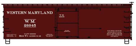 Accurail 1717 HO, 36' Double Sheathed Box Car, WM, 26045 - House of Trains