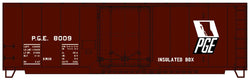 Accurail 3135 HO, 40' Steel Insulated Boxcar, Pacific Great Eastern, PGE, 8009 - House of Trains