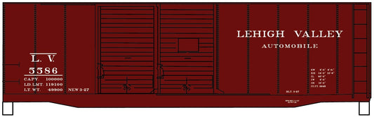 Accurail 3642 HO, 40' Combo Door Boxcar, Lehigh Valley, LV, 5586 - House of Trains