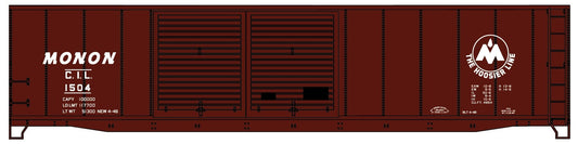 Accurail 5244 HO, 50' Double Door Steel Boxcar, Monon, CIL, 1504 - House of Trains