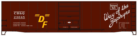 Accurail 5507 HO 50', Steel Boxcar, Burlington, CBQ, 23045 - House of Trains