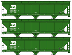 Accurail 81461 HO, ACF 3-Bay Covered Hopper, Burlington Northern, BN, random number - House of Trains