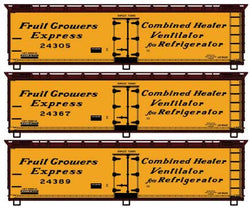 Accurail 8161 HO, 40' Wood Reefer Car, 3-Pack, FGE - House of Trains