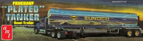 AMT 1239, Fruehauf Plated Tanker Trailer (Sunoco) 1:25 Scale Model Kit - House of Trains