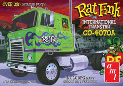 AMT 1291, IH Transtar CO-4070A Tractor Hauler - Rat Fink 1:25 Scale Model Kit - House of Trains