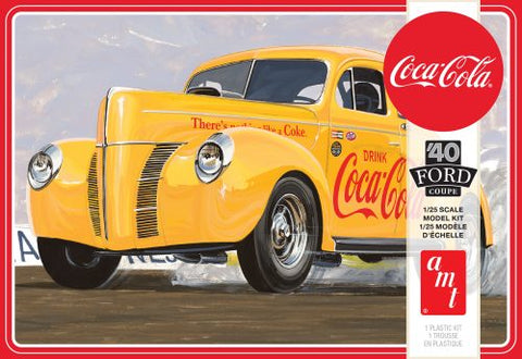 AMT 1346, 1940 FORD COUPE COCA-COLA 1:25 SCALE MODEL KIT - House of Trains