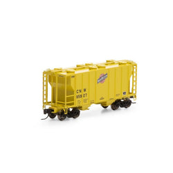 Athearn 17246 N, PS 2600 2-Bay Covered Hopper, CNW, 95807 - House of Trains