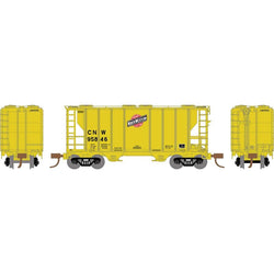 Athearn 17247 N, PS 2600 2-Bay Covered Hopper, CNW, 95846 - House of Trains