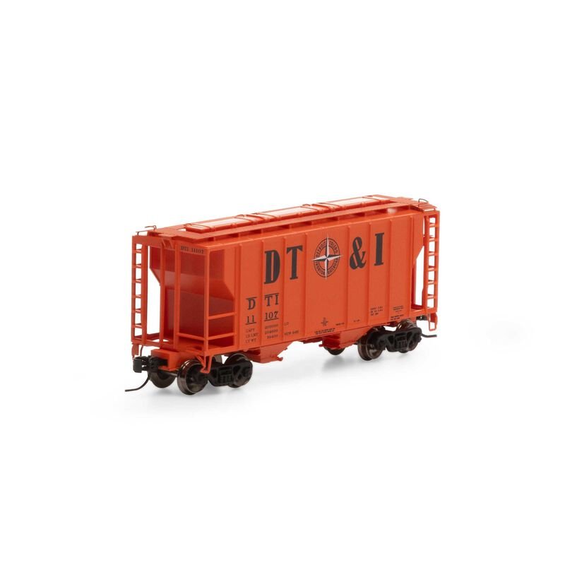 Athearn 17249 N, PS 2600 2-Bay Covered Hopper, DTI, 11107 - House of Trains