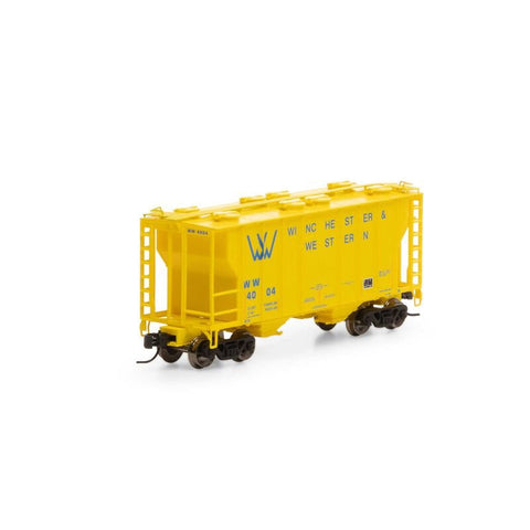 Athearn 17254 N, PS 2600 2-Bay Covered Hopper, WW, 4004 - House of Trains