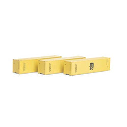 Athearn 17442 N, 40' Corrugated Container, MSC, MSCU, 3 Pack - House of Trains