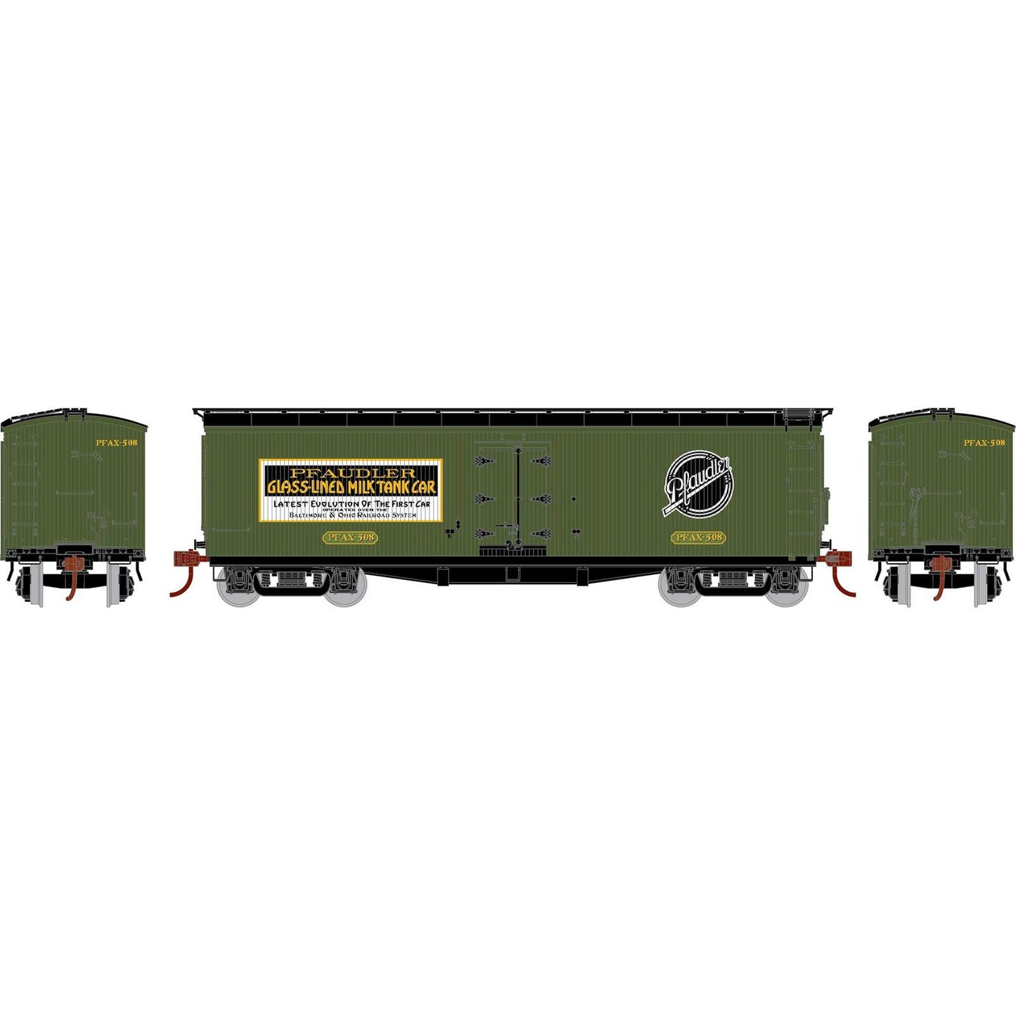 Athearn 24029 N, 40' Pfaudler Wood Milk Car, Pfaudler, PFAX, 508 - House of Trains