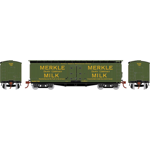 Athearn 24038 N, 40' Pfaudler Wood Milk Car, Merkle Dairy Company, GARE, 745 - House of Trains
