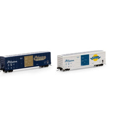 Athearn 24599 N 50' FMC Exterior Post, Box Car, 2-Pack, Athearn, Genesis - House of Trains