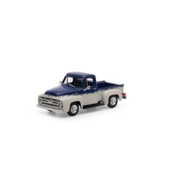 Athearn 26466 HO, 1955 Ford F-100 Pickup Truck, Blue and Light Gray - House of Trains