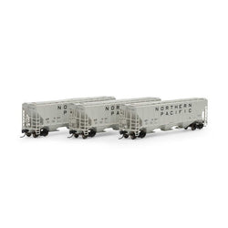 Athearn 27415 N, PS 4427 3-Bay Covered Hopper, 3-Pack, NP - House of Trains