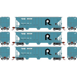 Athearn 27418 N, PS 4427 3-Bay Covered Hopper, 3-Pack ROCK - House of Trains
