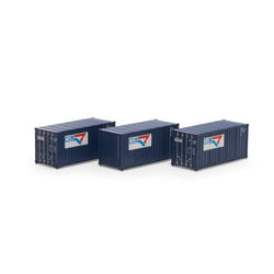 Athearn 27788 HO, 20' Corrugated Container, 3 Pack, CGM, CGTU - House of Trains