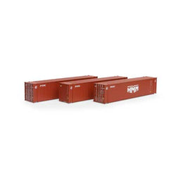 Athearn 28036 HO, 45' Container, 3-Pack, HMM, KOBC - House of Trains